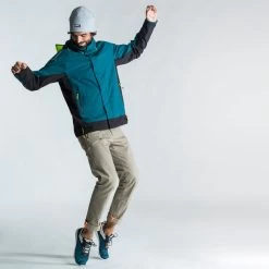 Tribord Blouson De Voile - Veste De Pluie Sailing 500 Homme Pétrole Jaune -Matériel De Pêche blouson de voile veste de pluie sailing 500 homme petrole jaune 4