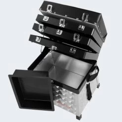 Boîte De Pêche Et Siège | 4 Niveaux | Grand Compartiment Principal | Aluminium -Matériel De Pêche boite de peche et siege 4 niveaux grand compartiment principal aluminium 3