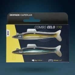 COMBO Leurres Souples Shad Lançon EELO 110 8gr AYU/BLEU -Matériel De Pêche combo leurres souples shad lancon eelo 110 8gr ayubleu 9