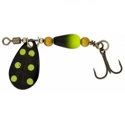 Cuiller Tournante Daiwa Silvercreek Spinner 4g (Black/ Yellow Dots)