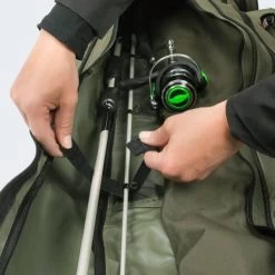 Fourreau 4 Cannes à Pêche | 2 Compartiments | Olive | 125 Cm - 210 Cm -Matériel De Pêche fourreau 4 cannes a peche 2 compartiments olive 125 cm 210 cm 2