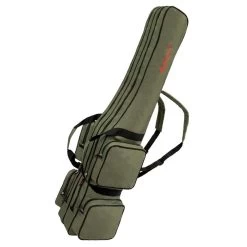 Fourreau 4 Cannes à Pêche | 2 Compartiments | Olive | 125 Cm - 210 Cm