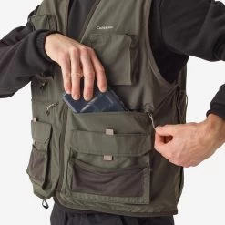 GILET De Pêche 500 Kaki -Matériel De Pêche gilet de peche 500 kaki 2