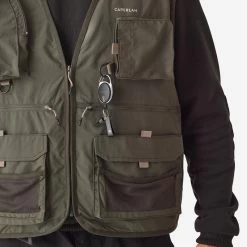 GILET De Pêche 500 Kaki -Matériel De Pêche gilet de peche 500 kaki 5