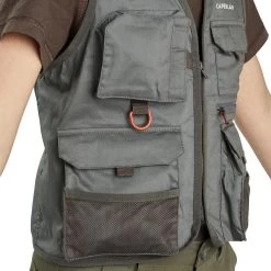 Gilet De Pêche Junior - FV 100 S Kaki -Matériel De Pêche gilet de peche junior fv 100 s kaki 5
