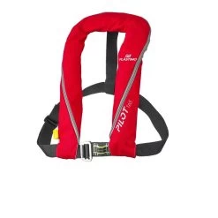 PLASTIMO GILET DE SAUVETAGE GONFLABLE ROUGE - PILOT 165 N - AUTOMATIQUE AVEC HARNAIS -Matériel De Pêche gilet de sauvetage gonflable rouge pilot 165 n automatique avec harnais 2