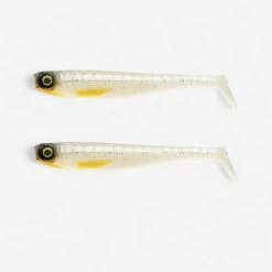 LEURRE SOUPLE BROCHET SHAD ROGEN 120 BLANC X2