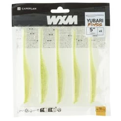LEURRE SOUPLE FINESS AVEC ATTRACTANT WXM YUBARI FINSS 130 CHARTREUSE -Matériel De Pêche leurre souple finess avec attractant wxm yubari finss 130 chartreuse 3