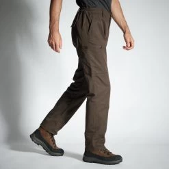PANTALON CARGO RESISTANT STEPPE 300 MARRON 15 PANTALON CARGO RESISTANT STEPPE 300 MARRON -Matériel De Pêche pantalon cargo resistant steppe 300 marron 3