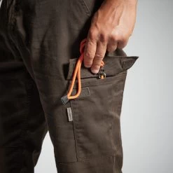 PANTALON CARGO RESISTANT STEPPE 300 MARRON 16 PANTALON CARGO RESISTANT STEPPE 300 MARRON -Matériel De Pêche pantalon cargo resistant steppe 300 marron 4