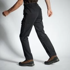 PANTALON CARGO RESISTANT STEPPE 300 NOIR -Matériel De Pêche pantalon cargo resistant steppe 300 noir 2