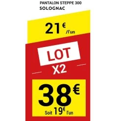 PANTALON CARGO RESISTANT STEPPE 300 VERT -Matériel De Pêche pantalon cargo resistant steppe 300 vert 1