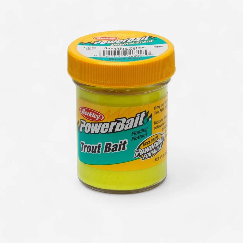 Berkley PATE A TRUITE PECHE DE LA TRUITE EN ETANG AUX APPATS POWERBAIT SUNSHINE YELLOW 3 Berkley PATE A TRUITE PECHE DE LA TRUITE EN ETANG AUX APPATS POWERBAIT SUNSHINE YELLOW