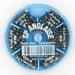 Plomb Pêche à L'anglaise BOITE 6 CASES FENDU GB