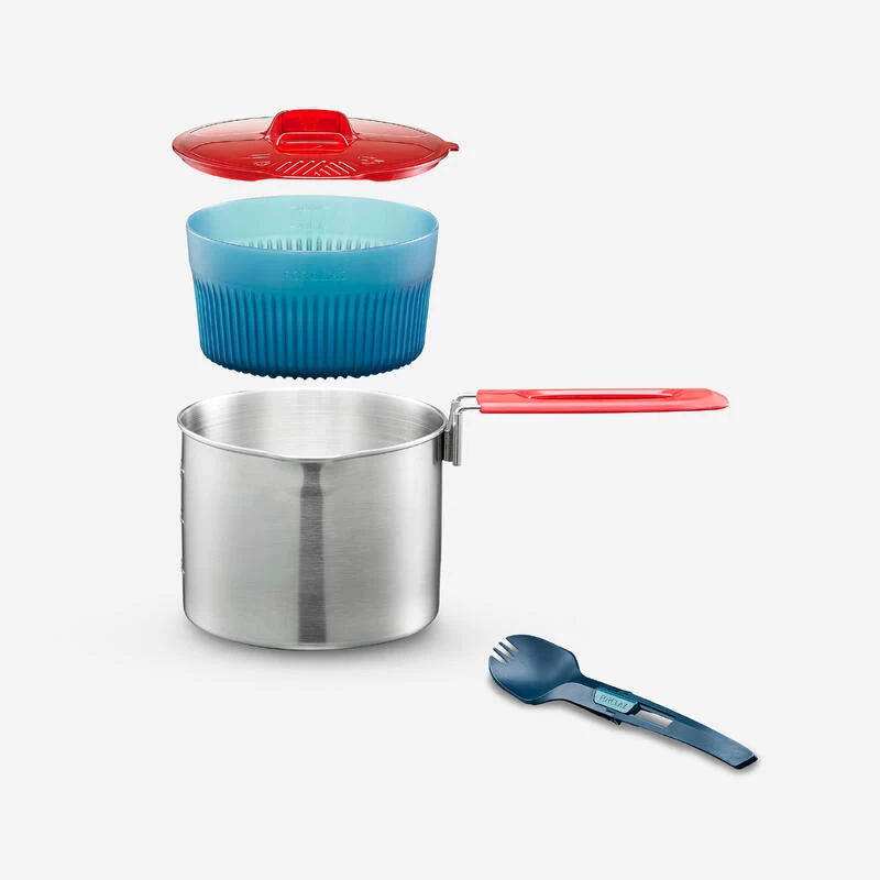 Popote Inox De Trekking - 1 Personne - MT500 3 Popote Inox De Trekking - 1 Personne - MT500