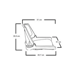 SIÈGE PILOTE RABATTABLE COUSSIN GRIS -Matériel De Pêche siege pilote rabattable coussin gris 6