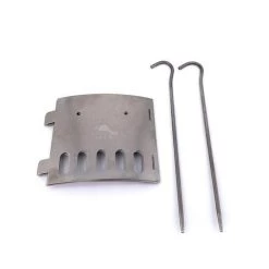 Toaks Ti Stand-Titanium Réchaud à Alcool Double Support Et Ecran Anti-Vent -Matériel De Pêche toaks ti stand titanium rechaud a alcool double support et ecran anti vent 3