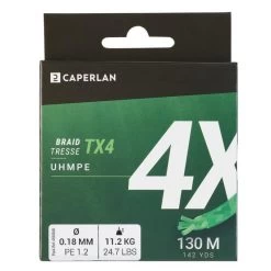 TRESSE PECHE AUX LEURRES TX4 VERT CHART 130M 7 TRESSE PECHE AUX LEURRES TX4 VERT CHART 130M -Matériel De Pêche tresse peche aux leurres tx4 vert chart 130m 2