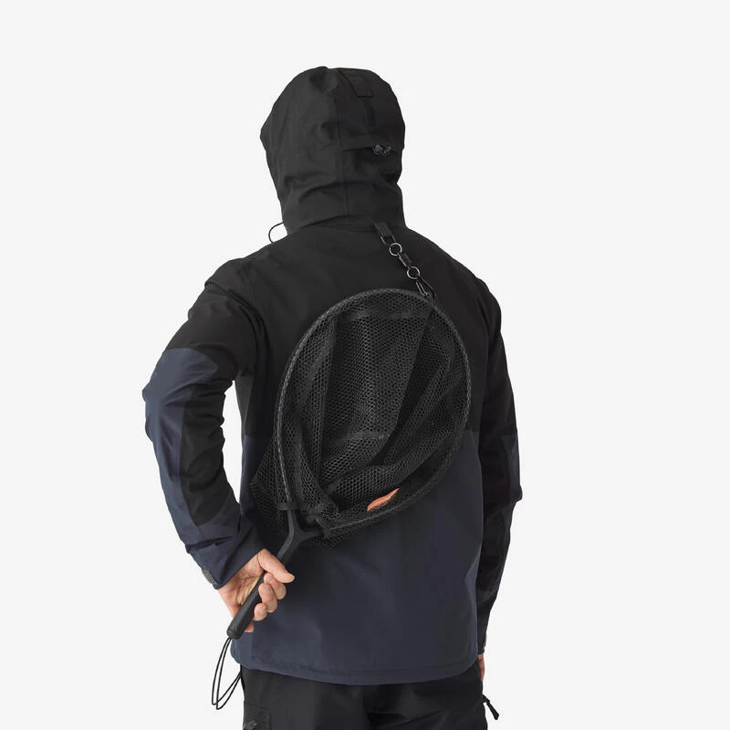 Veste De Pêche Imperméable Homme - FJ 500 WPF Grise Et Noir 4 Veste De Pêche Imperméable Homme - FJ 500 WPF Grise Et Noir – Image 2