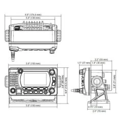 VHF Fixe Classe D IPX8 Antenne GPS Et Option Combiné Supplémentaire -Matériel De Pêche vhf fixe classe d ipx8 antenne gps et option combine supplementaire 3